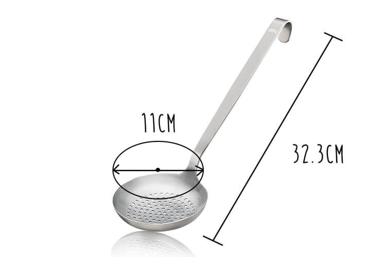 Ecumoire Gefu Baseline acier inox - Diamètre 11cm