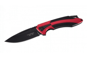 Couteau pliant Herbertz 576812 manche alu rouge/noir 12cm