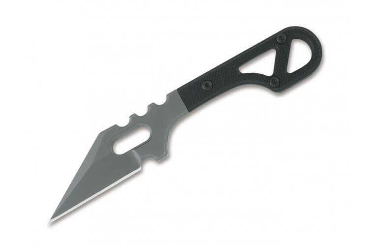 Couteau de cou Black Fox BF728 SPIKE manche 4cm G10 + étui