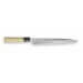 Couteau Sashimi japonais artisanal JIKKO Jyousaku White 2 Steel manche magnolia