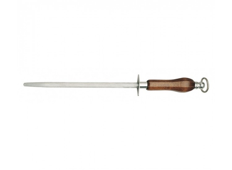 Fusil de boucher FISCHER mèche ronde 30cm manche bois verni