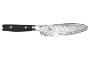 Couteau panini japonais Yaxell RAN lame dentelée 15cm damas 69 couches