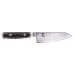 Couteau Santoku japonais Yaxell RAN lame 12.5cm damas 69 couches