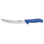 Couteau de boucher Dick Ergogrip lame alévolée 26cm manche bleu