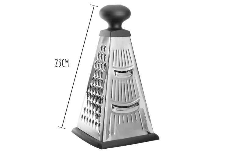 Râpe pyramide 4 faces Berghoff Essentials acier inox + poignée
