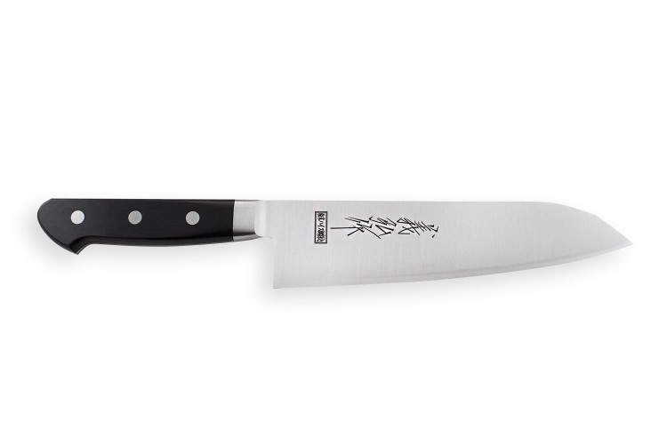 Couteau santoku japonais artisanal Yoshihiro acier SRS15 18cm
