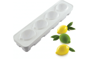Moule pâtissier 4 citrons Silikomart en silicone blanc