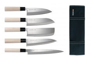 Mallette 5 couteaux de cuisine japonais Chroma Haiku Home