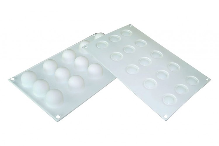 Moule en silicone professionnel Silikomart 15 mini truffes 32 x 28mm