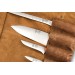 Trousse en cuir 5 couteaux de cuisine Au Nain Bistronome