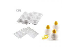 Moule 6 fragrances Silikomart en silicone blanc 