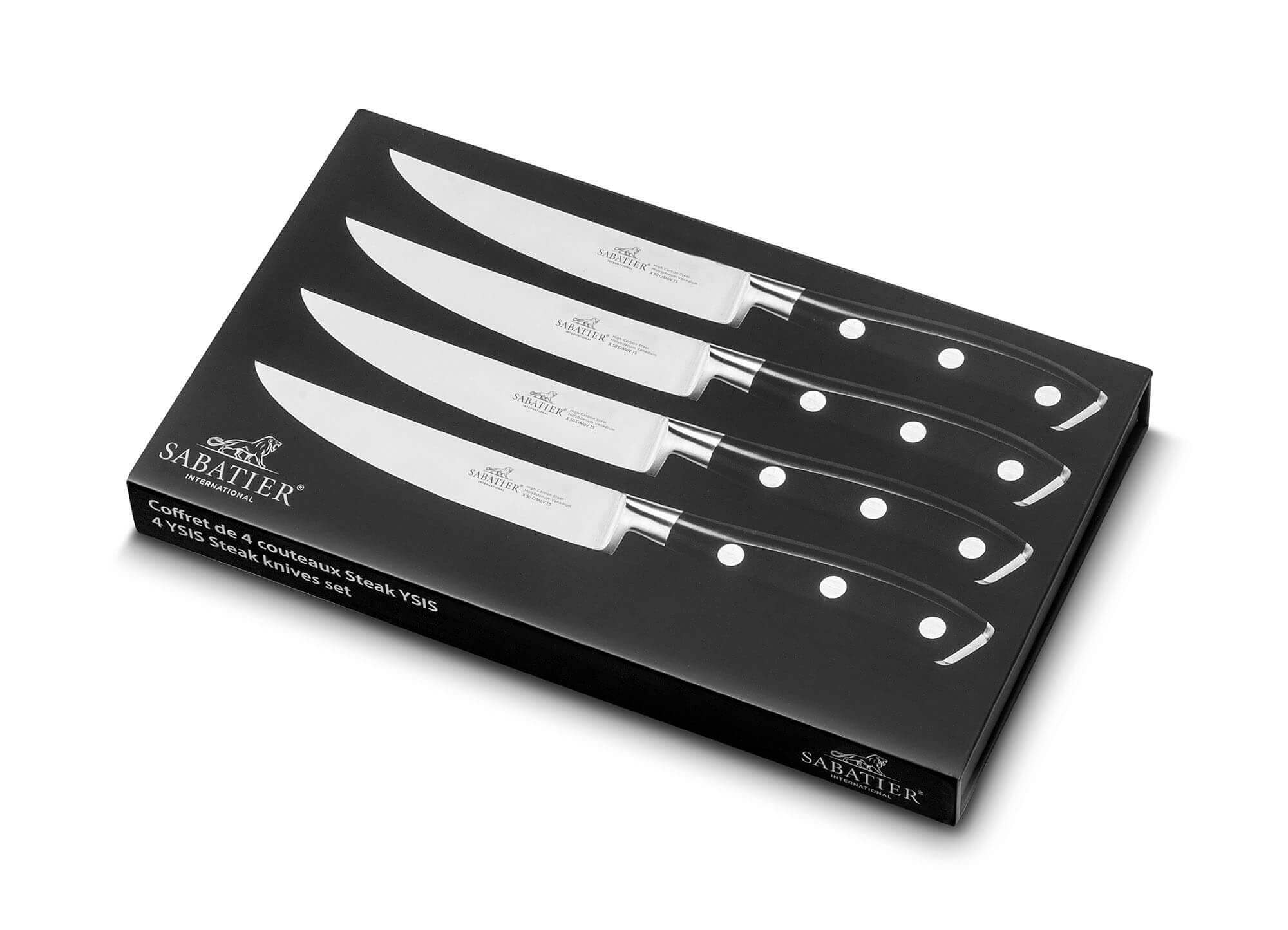 Lot de 6 couteaux SABATIER à steak dentelé 24cm SABATIER International neuf  - Cdiscount Maison