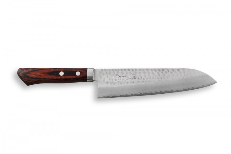 Couteau de chef japonais artisanal Masutani 18cm martelé