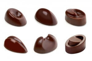 Moule à chocolats ovales 21 pièces de 10g
