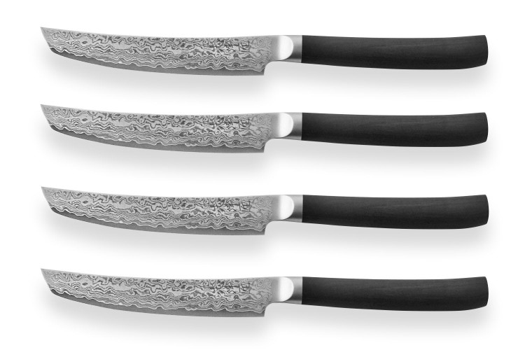 Coffret 4 couteaux à steak Shizu Hamono VG10 Series Damascus 33 couches