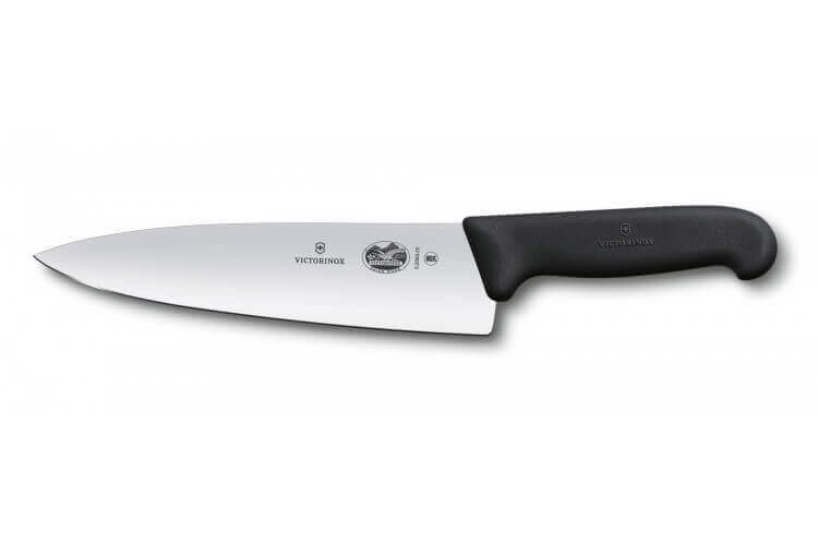 Couteau à découper Victorinox Fibrox lame 20cm extra large noir