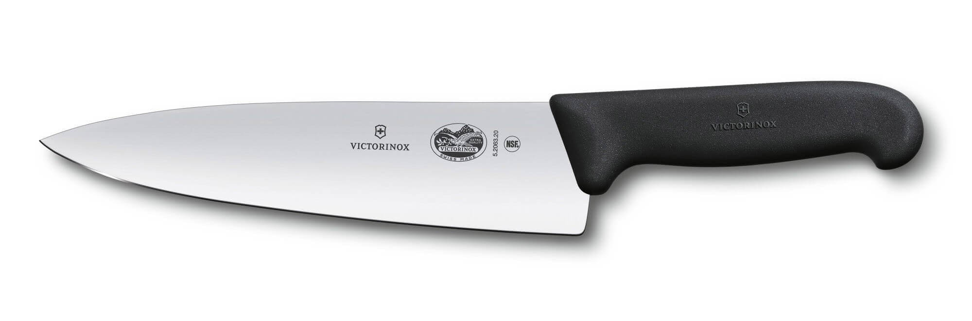 Couteau à découper large Victorinox Fibrox noir 20cm