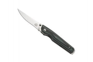 Couteau pliant Puma-Tec G10 vert/noir manche 12,5cm + clip