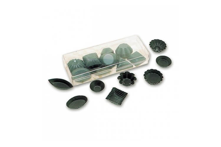 Lot de 50 moules à petits fours assortis Matfer Exopan® + blister