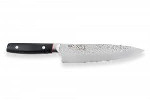 Couteau de chef japonais Kanetsugu Pro-J lame martelée San Mai 20cm