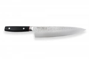 Couteau de chef japonais Kanetsugu Pro-J lame martelée San Mai 23cm