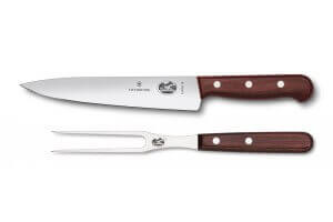 Set de découpe Victorinox Wood 1 couteau à découper + 1 fourchette à viande