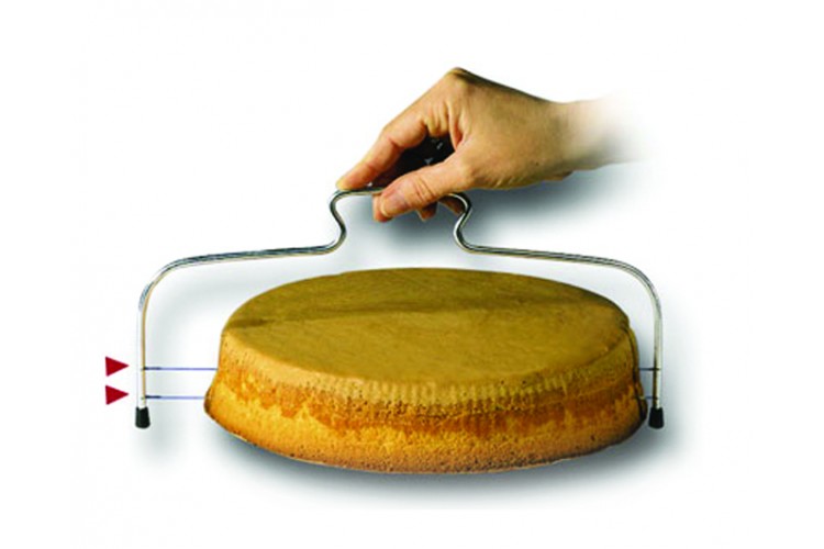 Lyre à fromage et foie gras inox écartement 21 cm