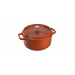 Cocotte ronde en fonte émaillée STAUB cannelle