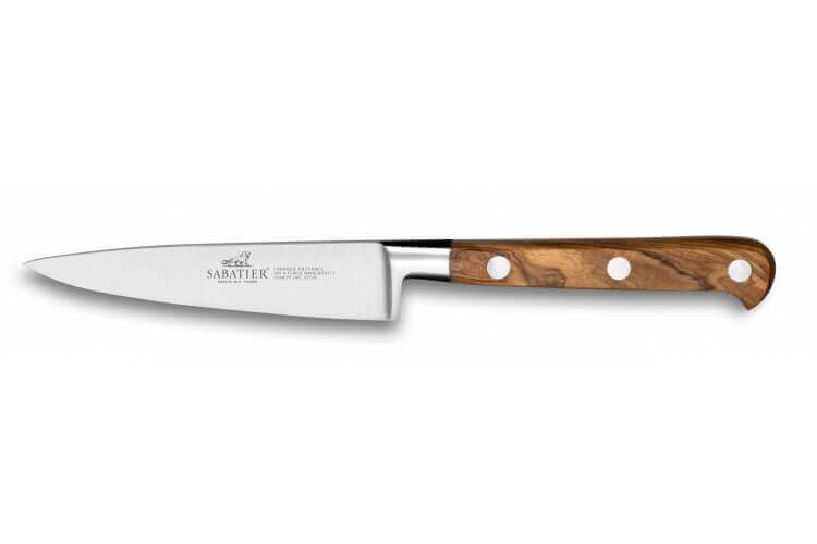 Couteau d'office Sabatier Provençao 100% forgé 10cm manche olivier