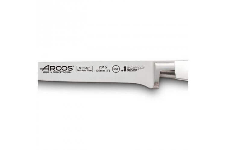 Fourchette à Découper Arcos Riviera - Lame Nitrum Acier Inoxydable Forgé 180 Mm - Manche Noir