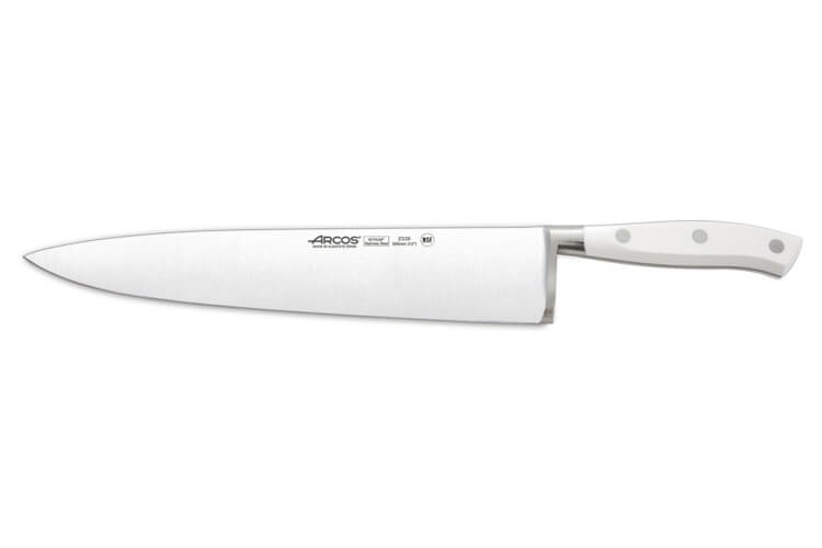 Couteau de chef forgé Riviera White Arcos lame 30cm acier NITRUM®
