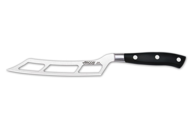 Couteau &agrave; fromage Riviera Arcos forg&eacute; lame ajour&eacute;e 14,5cm