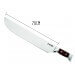 Couteau à thon Au Nain 2 mitres inox lame forte dentée manche kotibé