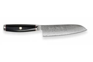 Couteau santoku japonais Yaxell SuperGou Ypsilon 16.5cm damas 193 couches