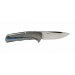 Couteau pliant LionSteel Tre manche 10cm + coffret bois