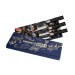 Coffret 3 couteaux Samura Super 5 damas : universel + santoku + nakiri
