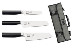 Mallette 3 couteaux de cuisine Kai Shun Kamagata Tim Malzer