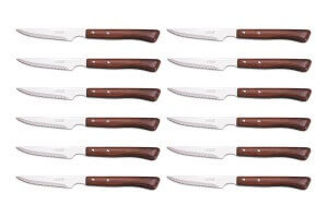 Set de 12 couteaux à steak Arcos lame microdentée 11cm