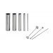 Set design culinaire Louis Tellier 5 tubes découpoirs ronds + 3 poussoirs inox