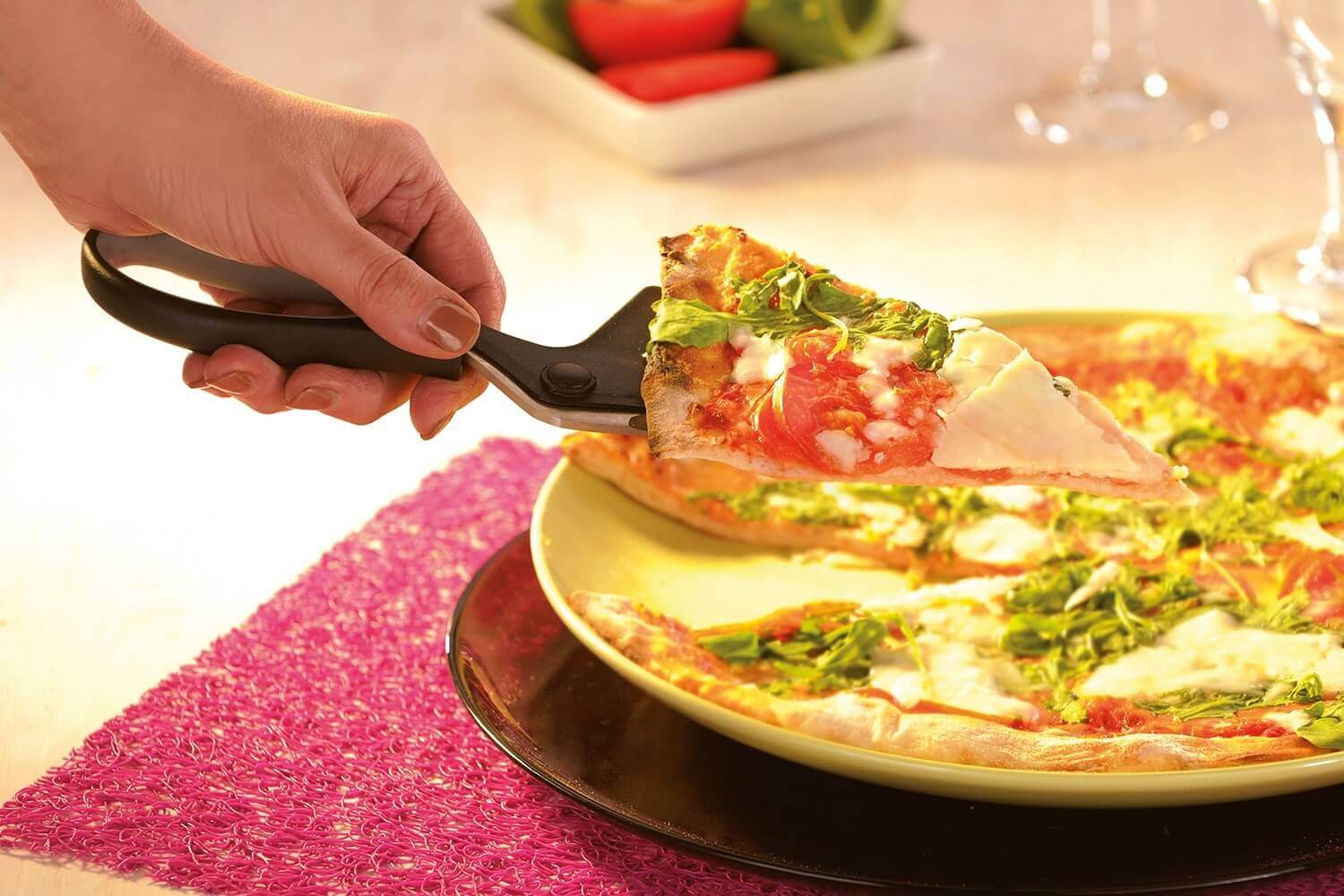 Ciseaux à pizza - coupe pizza - couteau à pizza - coupe pizza - pelle à  pizza 2 en 1 