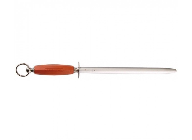 Fusil de boucher FISCHER m&egrave;che 30cm ovale chrome dur Fis'Chrom