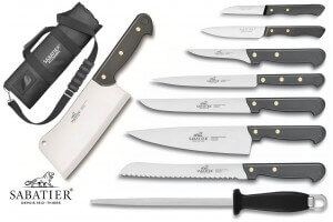 Mallette Sabatier Cuisine d'aujourd'hui 8 couteaux fabrication française + 1 fusil
