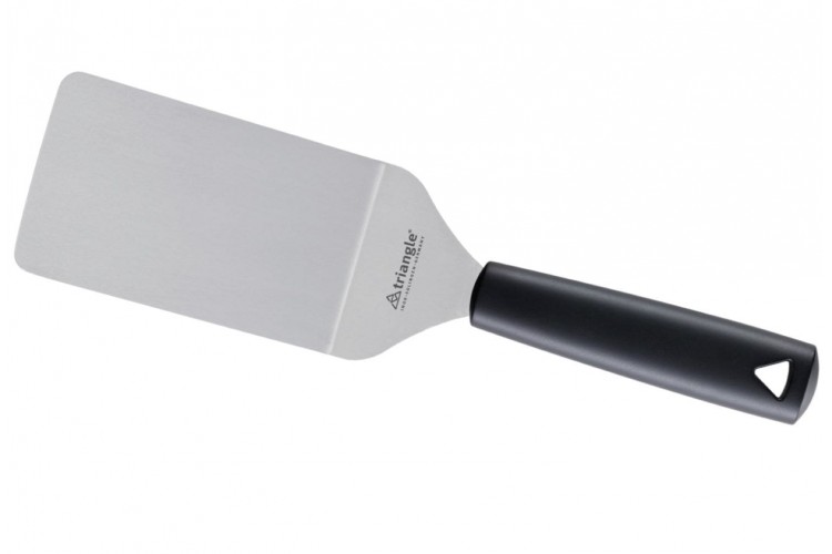 Spatule professionnelle Triangle flexible forme coud&eacute;e manche en green grip