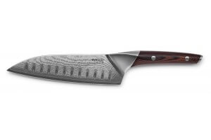 Couteau santoku Eva Solo Nordic 18cm acier japonais damassé 67 couches