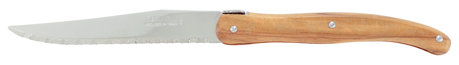 Bloc 6 couteaux à steak Laguiole inox ANDRE VERDIER - Culinarion