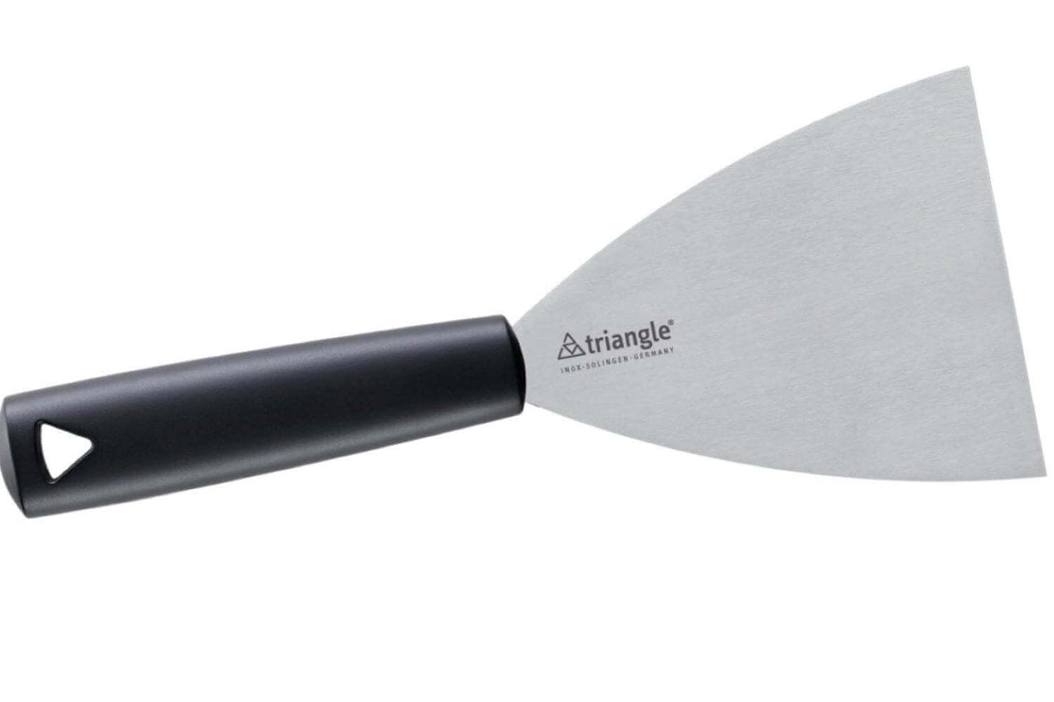 6 spatules en acier inoxydable avec manche ergonomique de tailles  différentes
