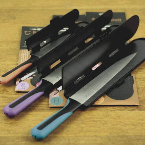 Juste de protection de lame de couteau multi-style, gaine de couteau de  cuisine, protège-bords en plastique, étui de protection noir, accessoires  de