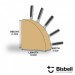 Bloc magnétique Bisbell en chêne massif jusqu'à 10 couteaux