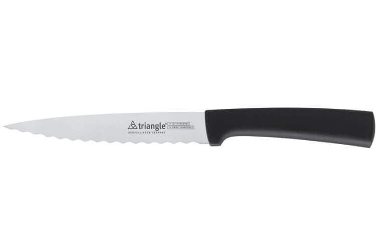 Couteau de cuisine Triangle lame ondulée inox 16cm