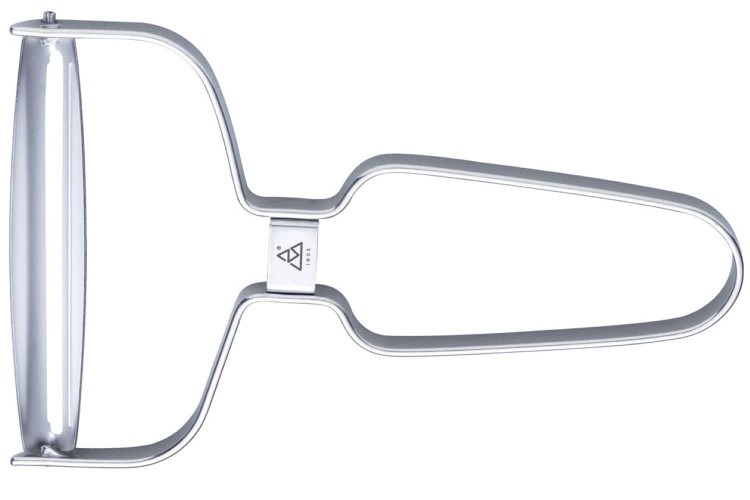 &Eacute;plucheur Triangle lame lisse inox et prot&egrave;ge-lame